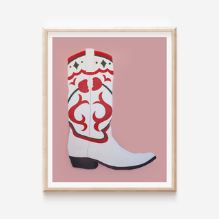 Rose Cowboy Boot Print