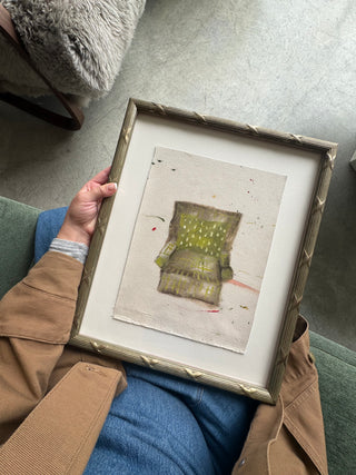 Green Plaid Chair (framed)