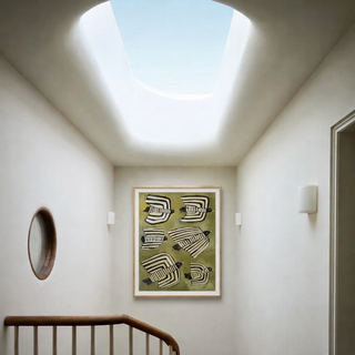 Six Striped Birds Print