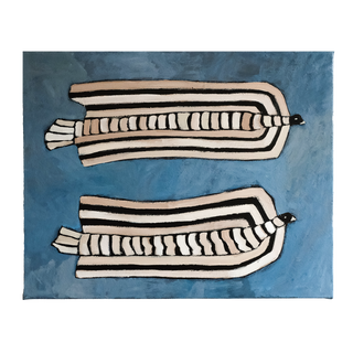 Blue Striped Bird Duo