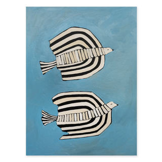 Two Striped Birds