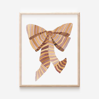 Ginny Striped Bow Print