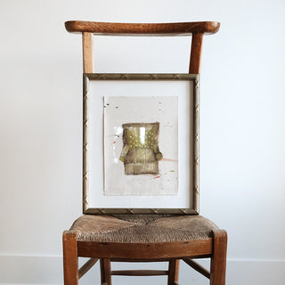 Green Plaid Chair (framed)