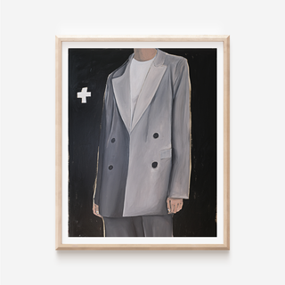 Grey Suit Print