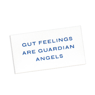 Gut Feelings Are Guardian Angels Sticker