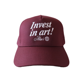 Invest In Art Hat - Maroon