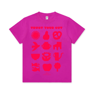 Trust Your Gut Spring Tee - Pink