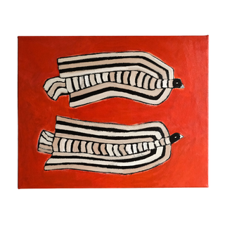 Red Striped Bird Duo