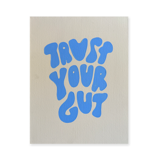 Trust Your Gut Mini - Ivory + Cornflower Blue