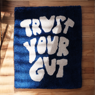 Trust Your Gut Hand Punched Rug