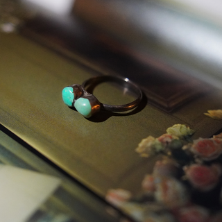 Turquoise Two Stone Ring