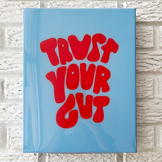 Trust Your Gut Mini - Blue and Bright Red