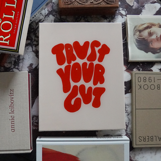 Trust Your Gut Mini - Ivory and Red