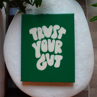 Trust Your Gut Mini - Kelly Green and Ivory