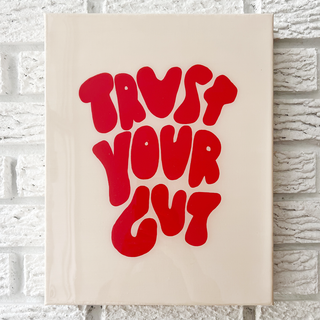 Trust Your Gut Mini - Ivory and Red