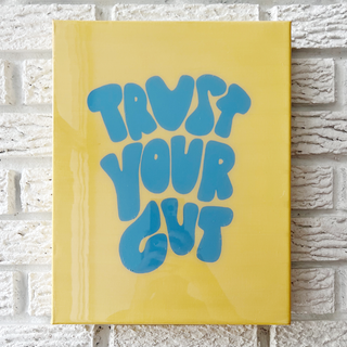 Trust Your Gut Mini - Pale Yellow and Blue