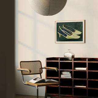 Yellow Slingbacks Print