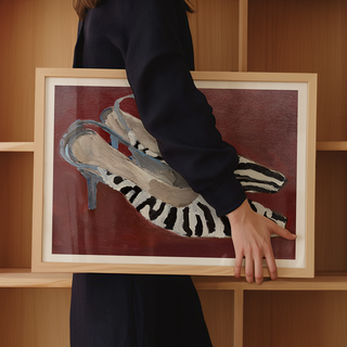 Zebra Slingbacks Print