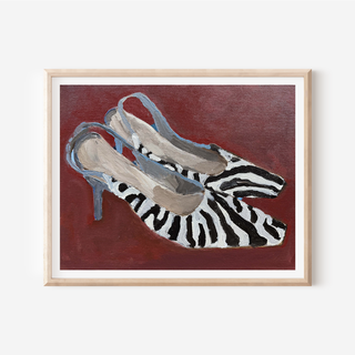Zebra Slingbacks Print