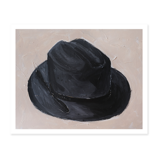 Black Cowboy Hat Print