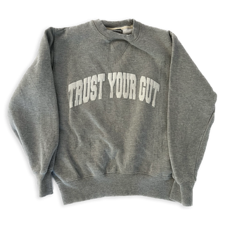 Vintage Trust Your Gut Sweatshirt - Heather Grey VII