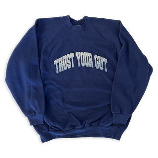 Vintage Trust Your Gut Sweatshirt - Navy II