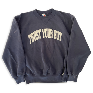 Vintage Trust Your Gut Sweatshirt - Navy IV