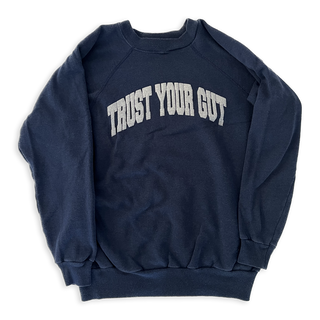 Vintage Trust Your Gut Sweatshirt - Navy VII