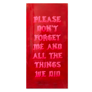 Please Don't Forget Me Neon Pink Original