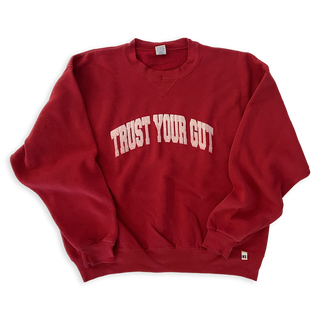 Vintage Trust Your Gut Sweatshirt - Red II